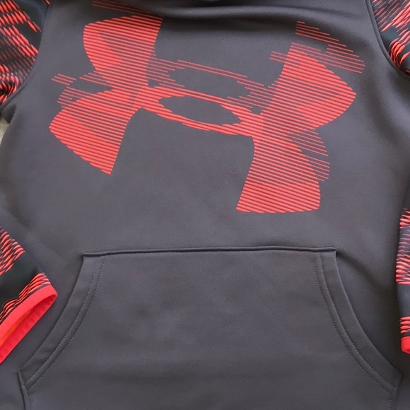 UNDER ARMOUR YSM HIGHLIGHTED SLEEVE FLEECE HOODIE - Picture 4 of 4